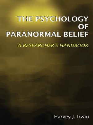 cover image of The Psychology of Paranormal Belief